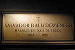 Salvador Dalís grav vid Dalí Theatre and Museum.