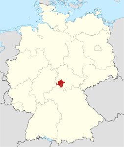 Circondario rurale di Smalcalda-Meiningen – Localizzazione