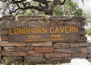 Longhorn Cavern entrance portal