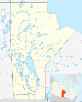 voir sur la carte du Manitoba