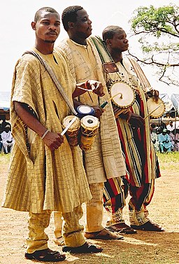 Trommeslagere i byen Ojumo Oro i delstaten Kwara.