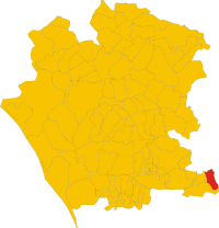 Locatie van Arienzo in Caserta (CE)