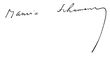 Signature de Maurice Schumann