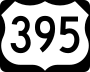 U.S. Route 395 marker