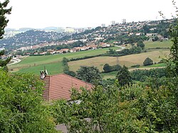 Skyline of Villars