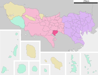 稲城市位置図