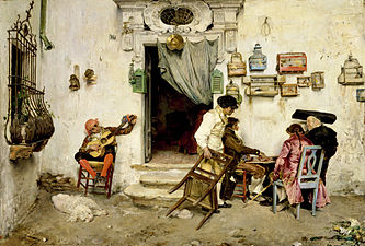 La barbería de Fígaro, de José Jiménez Aranda, 1875.
