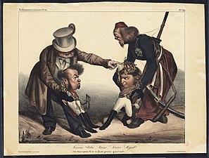 Caricature sur la guerre portugaise (1831-1834)[17].