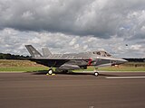 O F-35, de fabricação americana, a aeronave mais avançada a serviço da força aérea italiana.