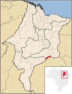 Localização de Nova Iorque no Maranhão