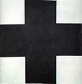 Creu negra, c 1920-23, oli sobre llenç, Museu Rus, Sant Petersburg