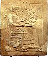 Tavoletta con Persefone e Ade proveniente dagli scavi di Locri (RC).