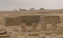 Photograph of a pyramid in Saqqara