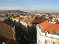 View from walls of Vyšehrad towards Prague Castle