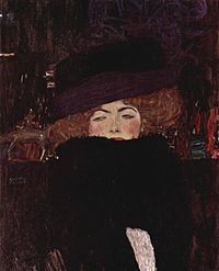 'Dame mit Hut und Federboa' by Gustav Klimt (1909)