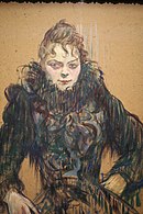 Henri de Toulouse-Lautrec, Žena s černou šálou, 1892