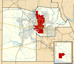 Lokasi di Maricopa County dan negara bagian Arizona