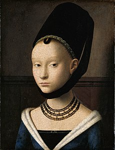 Retrat d'un dona jove per Petrus Christus (cap al 1470)