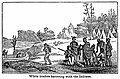"Negustori albi făcând troc cu indienii", c. 1820