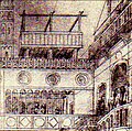 Bellini, Presentazione della Vergine al Tempio, disegno, particolare