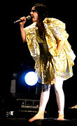 Björk en la muzikfestivalo Rock en Seine en 2007.