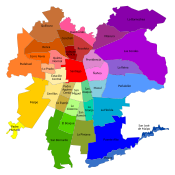 Communes in Greater Santiago