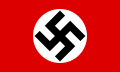 Bandiera del Nationalsozialistische Arbeiterpartei antea, e de Germania Nazi depois, 1920–1945
