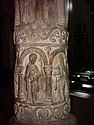 One of the Romanesque columns of virtues in the Holy Trinity Church