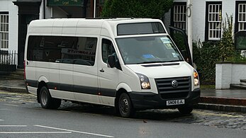 A Volkswagen Crafter minibus