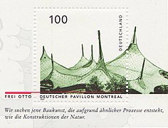 Deutscher Pavillon für die Weltausstellung Expo 67 in Montreal, 1967 (1972[37] abgebaut)