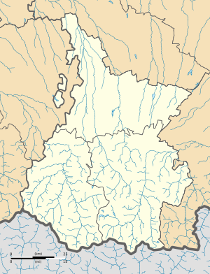 拉朗在上比利牛斯省的位置