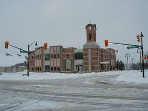 Die Town Hall im Winter
