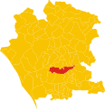 Collocatio finium Municipii in Provincia Casertana.