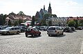 Rynek w Olkuszu od strony parkingu