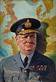 Painting of Churchill in RAF uniform