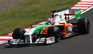 Vitantonio Liuzzi Japanin GP:n vapaissa harjoituksissa.