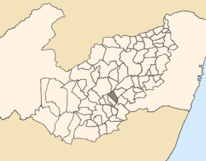 Kart over Lajedo