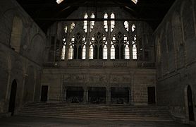 Salle de la belle cheminée, Palais comtal de Poitiers (1388-1416).