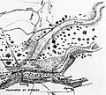 Una parte della località "Isolone" a Turbigo (Milano) e Robecchetto con Induno (Milano) nel 1881, nei pressi del Ponte sul Ticino