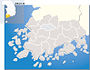 Map showing the position of South Jeolla province in South Korea