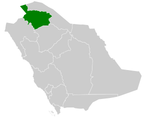 Poziția localității Provincia Al Jawf