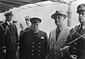 Atlantic Charter Churchill meets Franklin D. Roosevelt aboard the USS Augusta (CA-31)