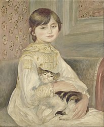 Julie Manet với mèo, 1887