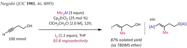 Exemple de carboalumination.