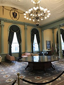 Sala di ricevimento del Senato della Massachusetts State House