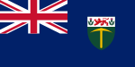 Den brittiska kolonin Sydrhodesias flagga 1923-1953.