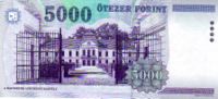 5.000 fòrints, revers