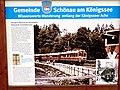 Infotafel im Bereich der Schwöbbrücke der Königsseebahn