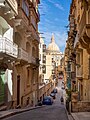 Image 64Triq San Patrizju facing the Basilica Our Lady of Mount Carmel in Valletta, Malta