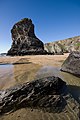 Image 39Low tide at Bedruthan Steps (from Geography of Cornwall)